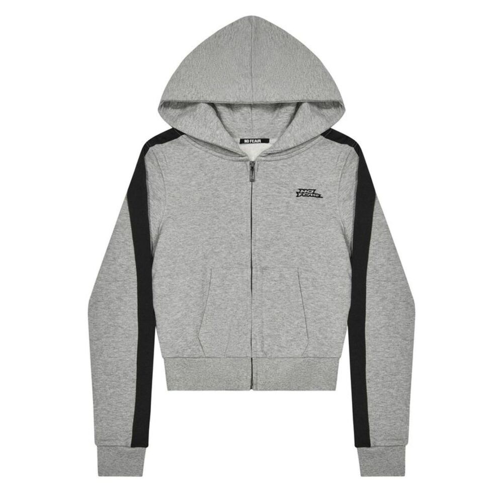 Zip Womens/Ladies Full Zip Hoodie / Gray